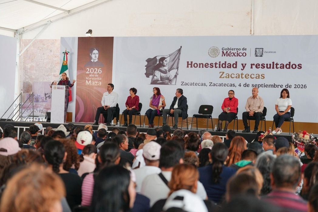 Los Programas para el Bienestar en Zacatecas apoyan a 710 mil personas: presidenta Sheinbaum