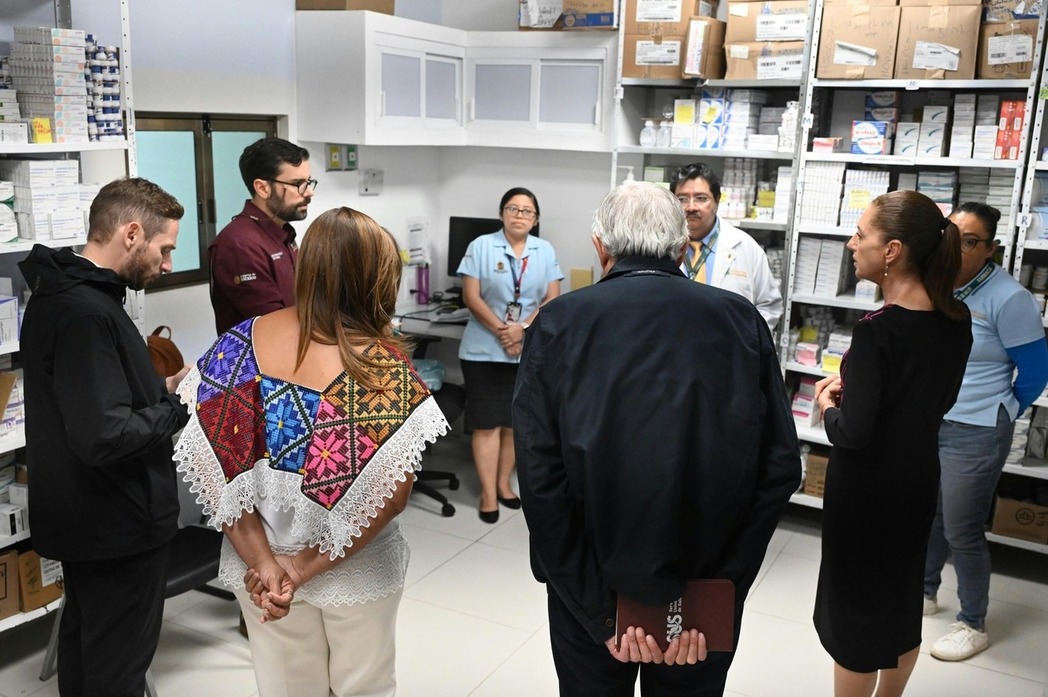 Presidenta Sheinbaum supervisa hospitales IMSS Bienestar e ISSSTE en Chetumal, Quintana Roo