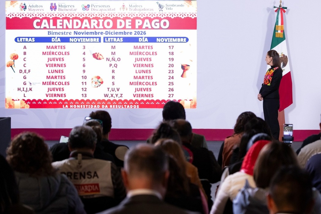 El 3 de noviembre inicia el pago del bimestre noviembre-diciembre de los Programas para el Bienestar