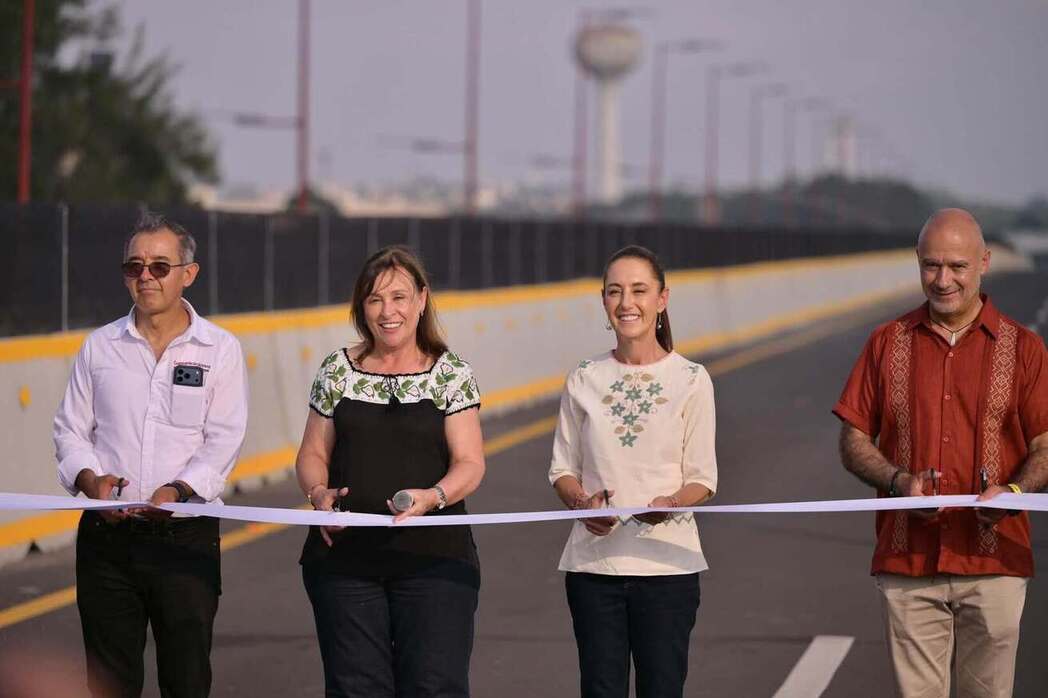 Presidenta Sheinbaum inaugura el Puente Acceso al Puerto de Veracruz, uno de los 400 puentes que se construirán en el sexenio