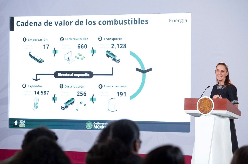Combate al comercio ilícito de combustibles logra recuperar 48 mil 411 mdp en impuestos declarados: presidenta Sheinbaum